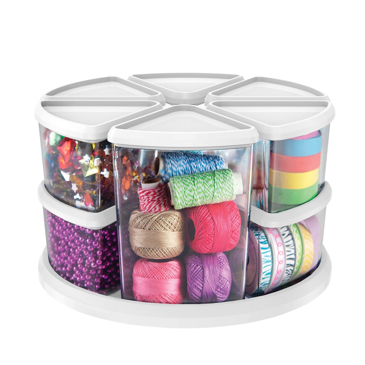 9-Canisters Rotating Organizer