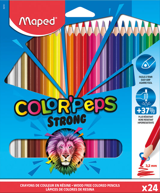 Crayons de couleur en résine Color'Peps