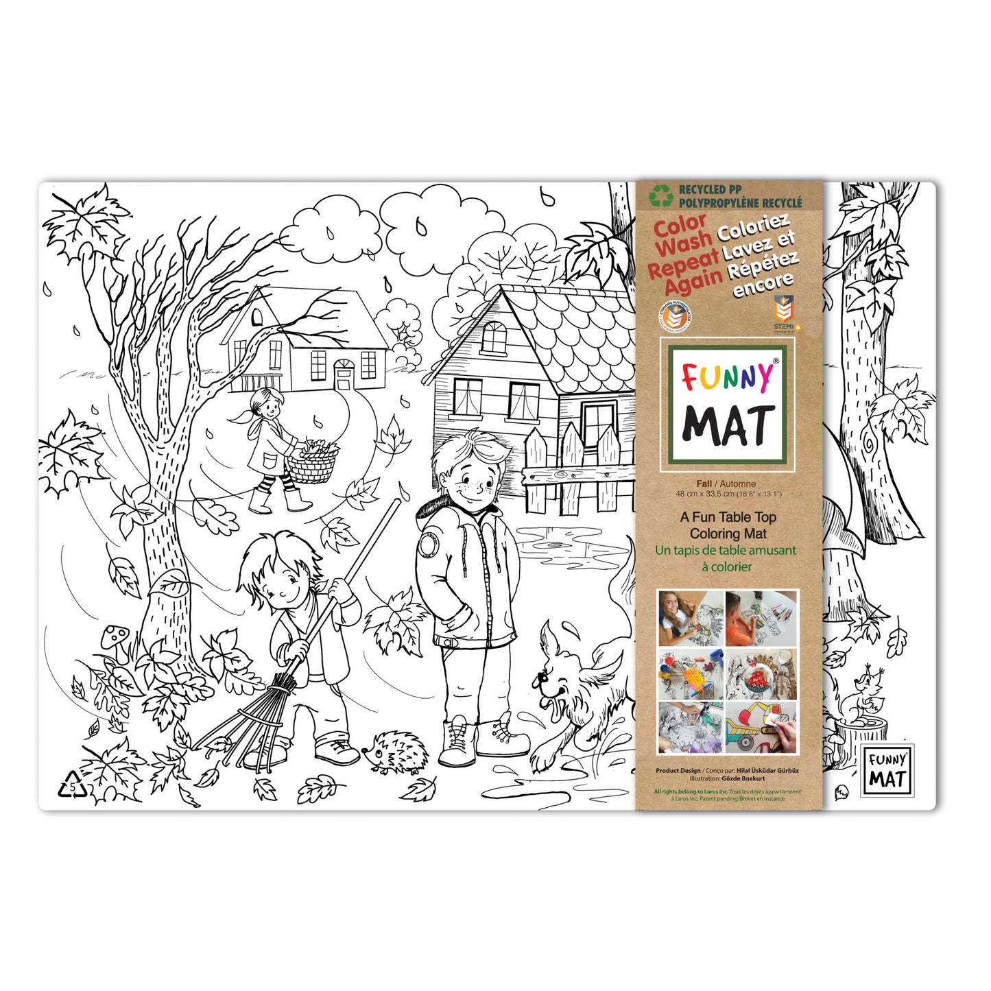 Table top colouring mats