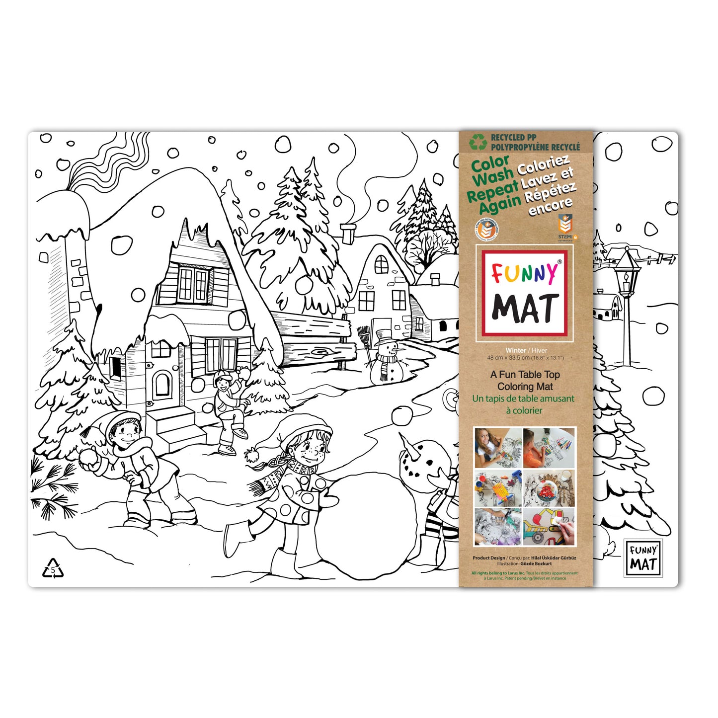 Table top colouring mats