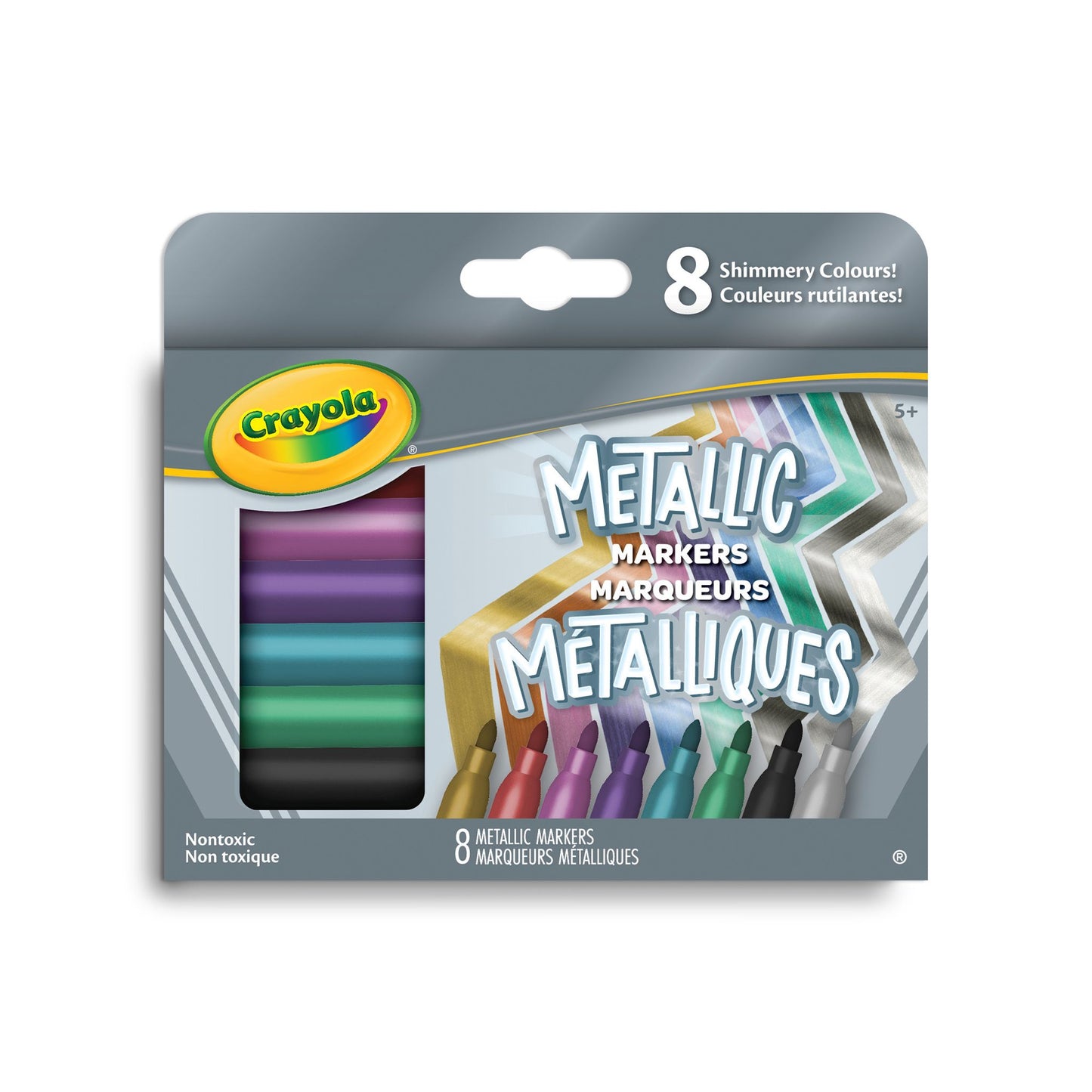 Marqueurs lavables Crayola – Metalliques