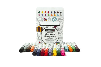 Marqueurs lavables CORELLO+ 16 couleurs