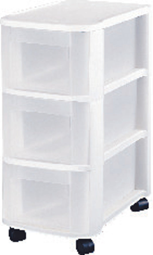 3-drawer storage cart