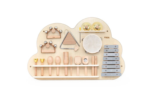 Panneau mural d'instruments de percussion