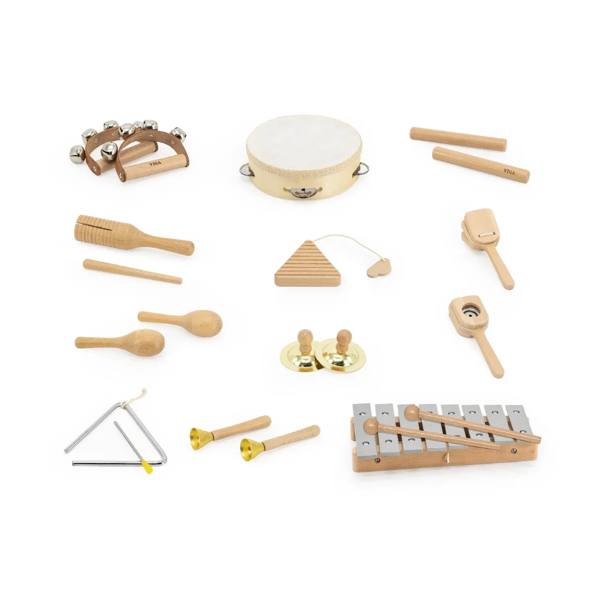Panneau mural d'instruments de percussion