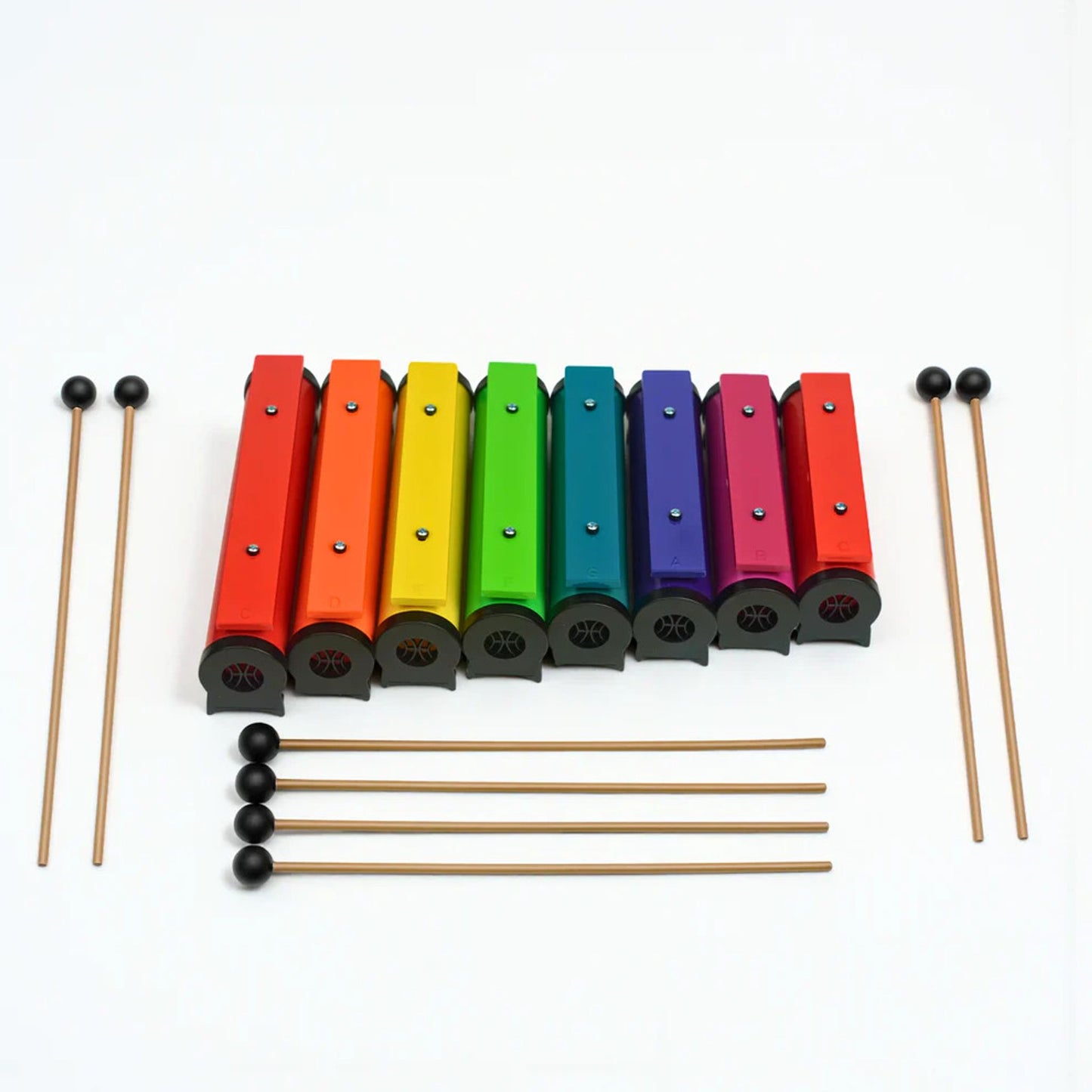 Barres de carillon colorées