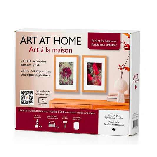 Art à la maison - Coffret d’impressions botaniques sur plaque de gel
