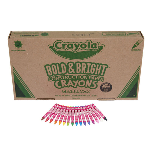 Craies de cire Crayola – Papier de construction