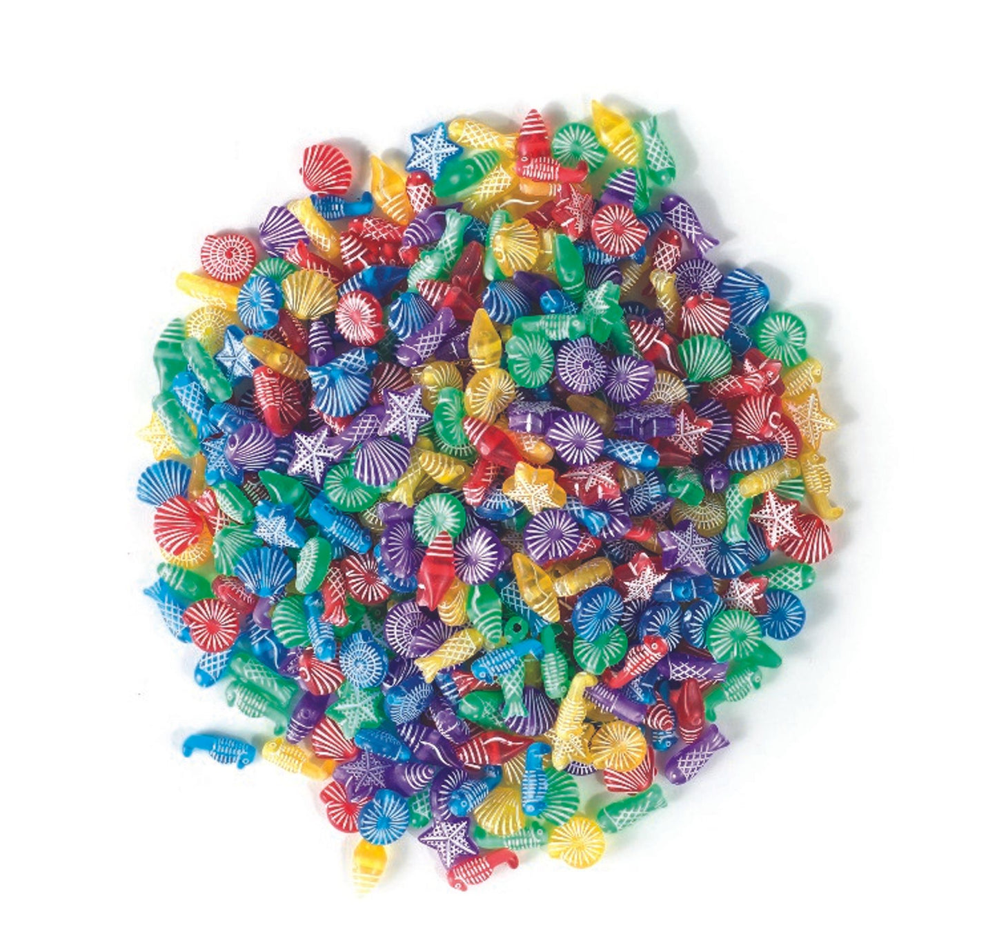 Perles à motif de coquillage