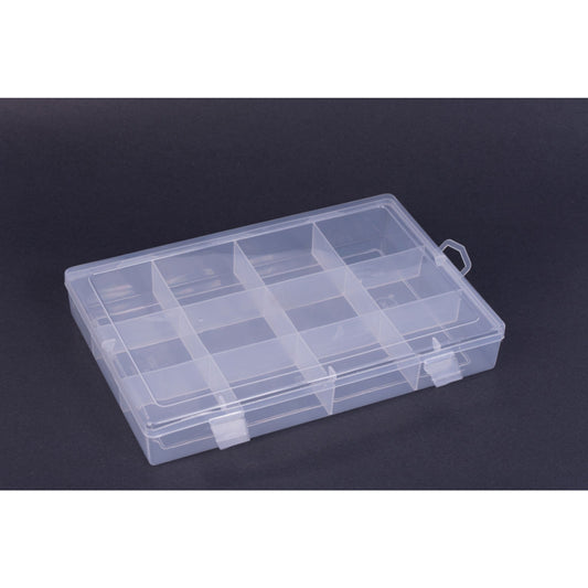 Coffret en plastique à 12 compartiments