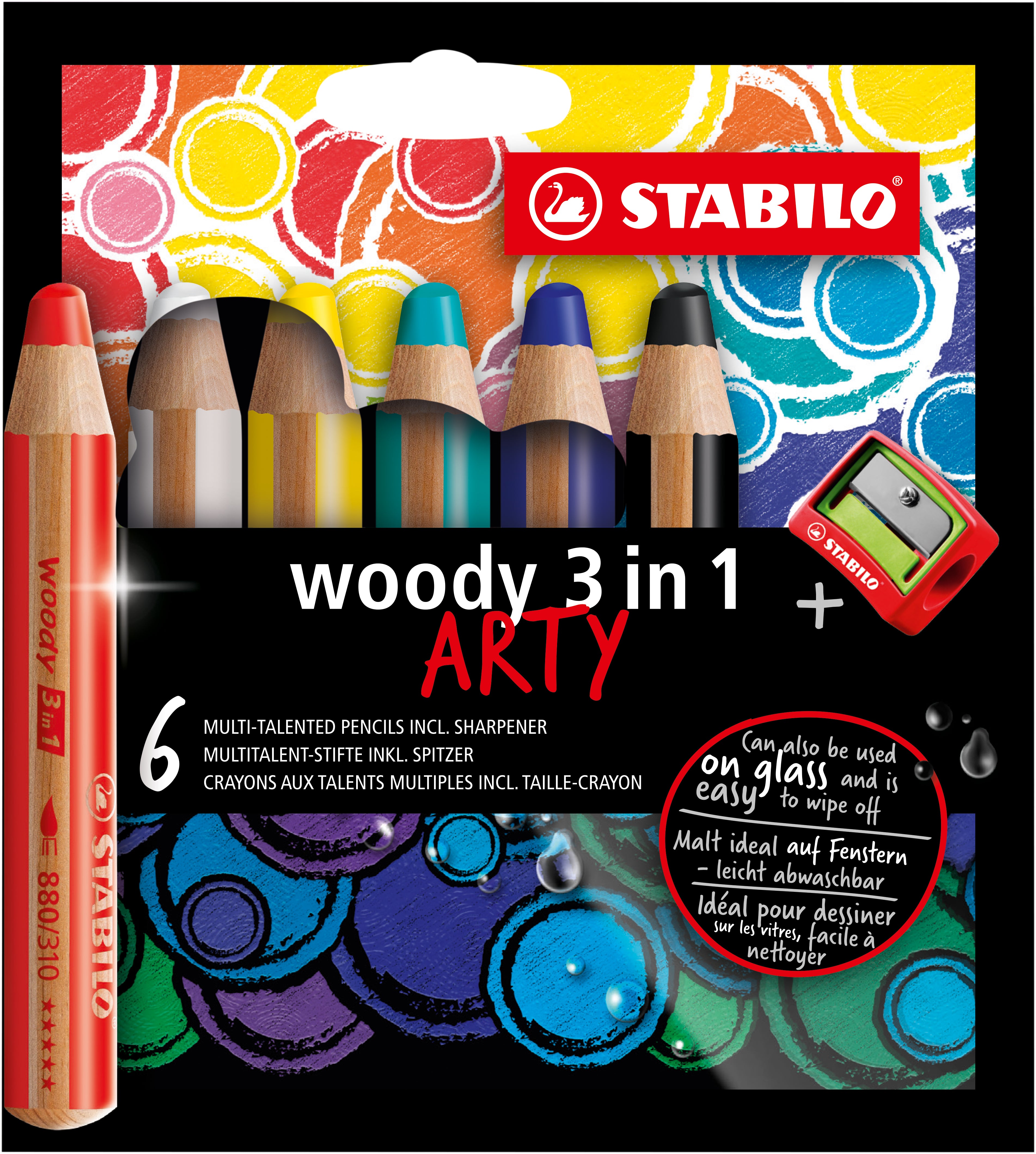 CRAYON MULTI TALENTS STABILO WOODY 3 IN 1 ROSE FONCE CRAYON MULTI TALENTS STABILO WOODY 3 IN 1 ROSE FONCE