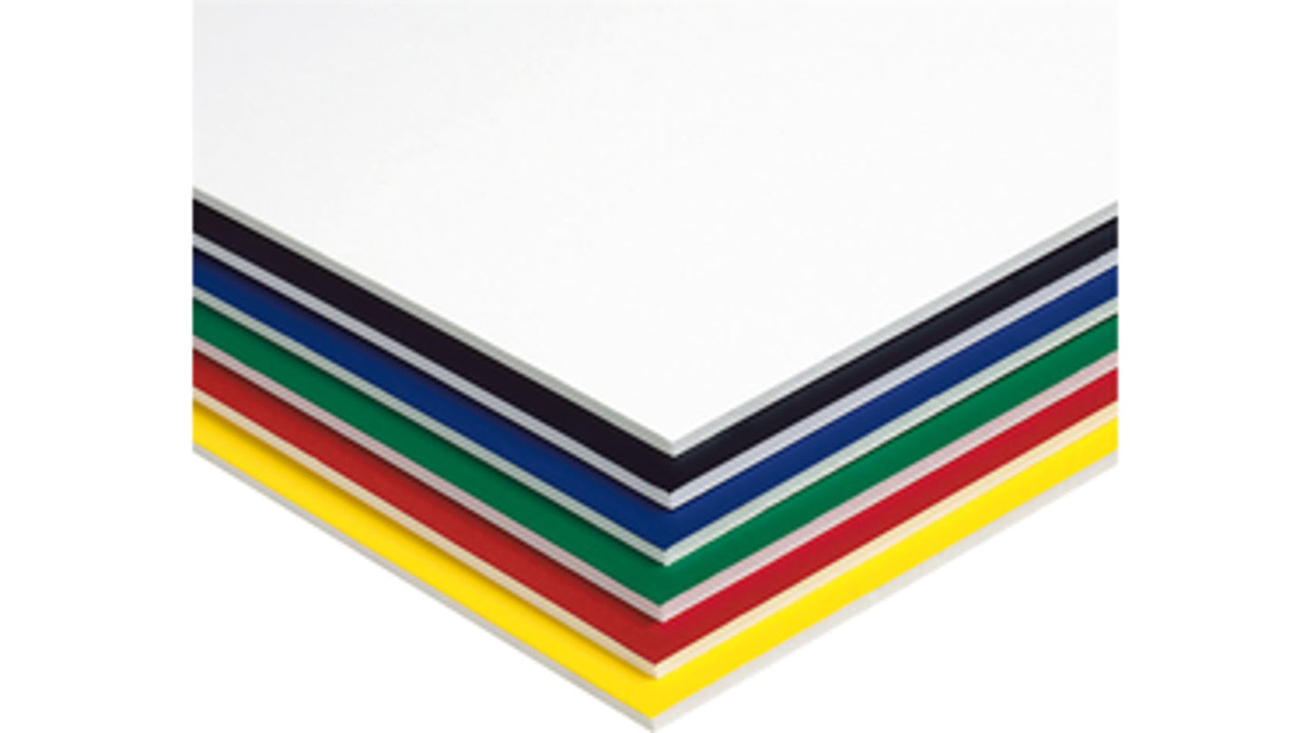 Carton-mousse de couleur