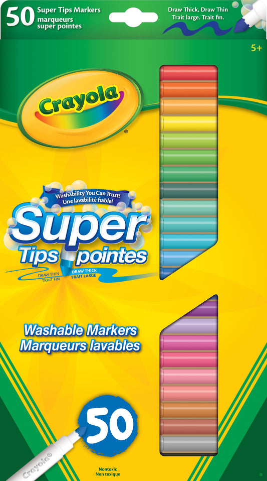 Marqueurs lavables Crayola – Super pointes