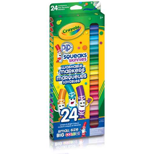 24 marqueurs Pip-Squeaks SkinniesMC