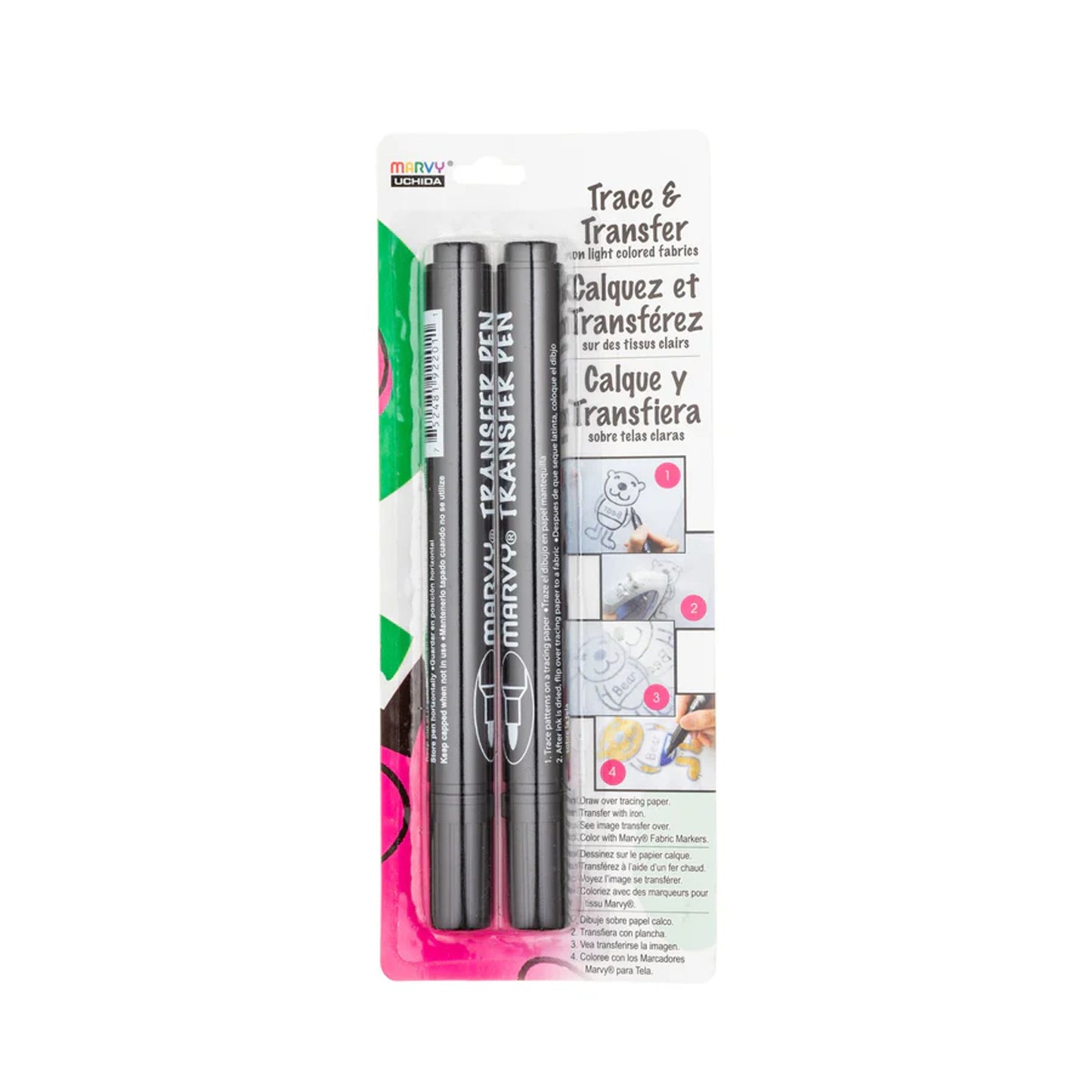 Crayon pour transfert sur tissu