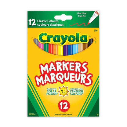 <p>Crayola Classic Markers 12-pack fine tip</p>