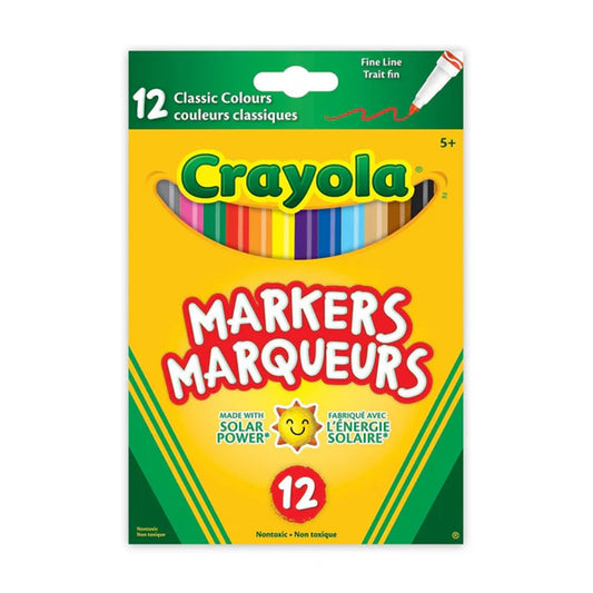 Ensemble de 12 marqueurs Crayola pointe fine