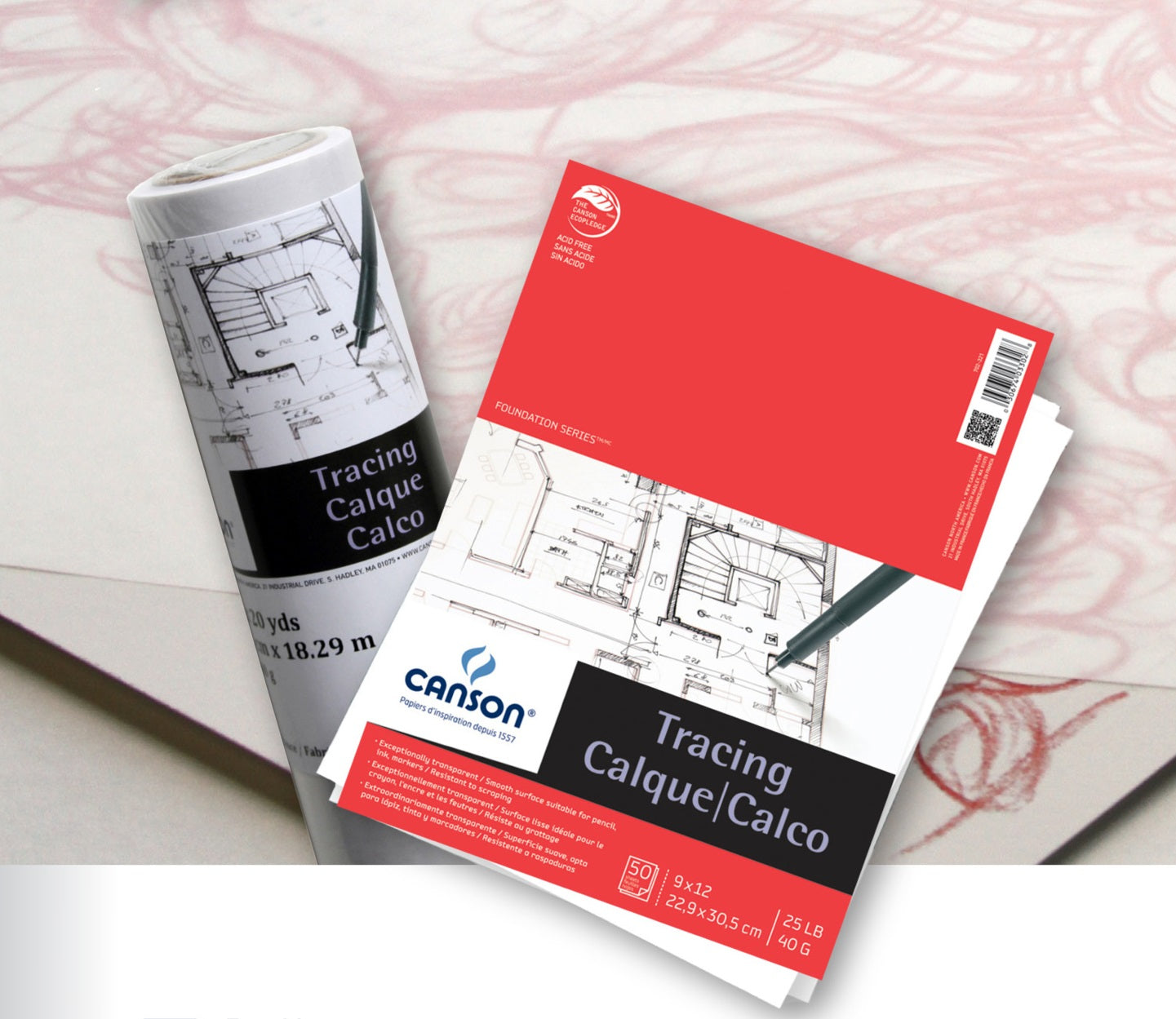 Papier d'esquisse en rouleau