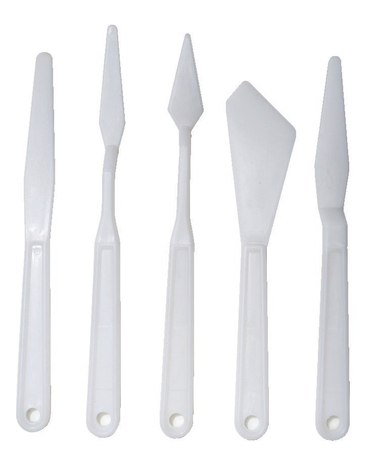 Palette and painting plastic knives