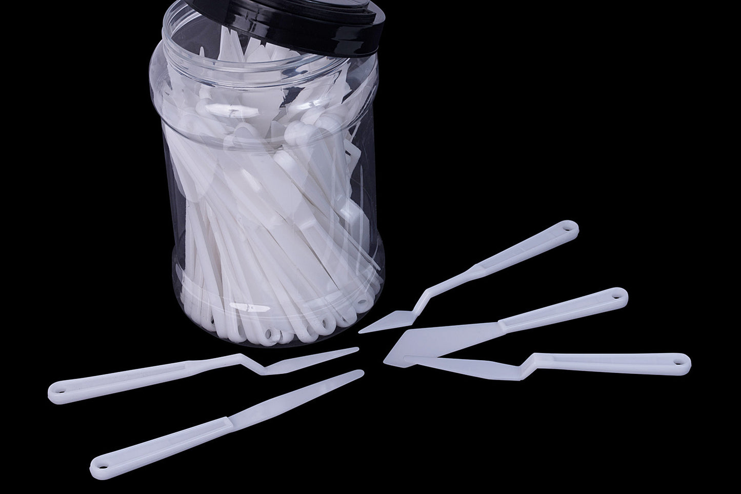 Palette and painting plastic knives