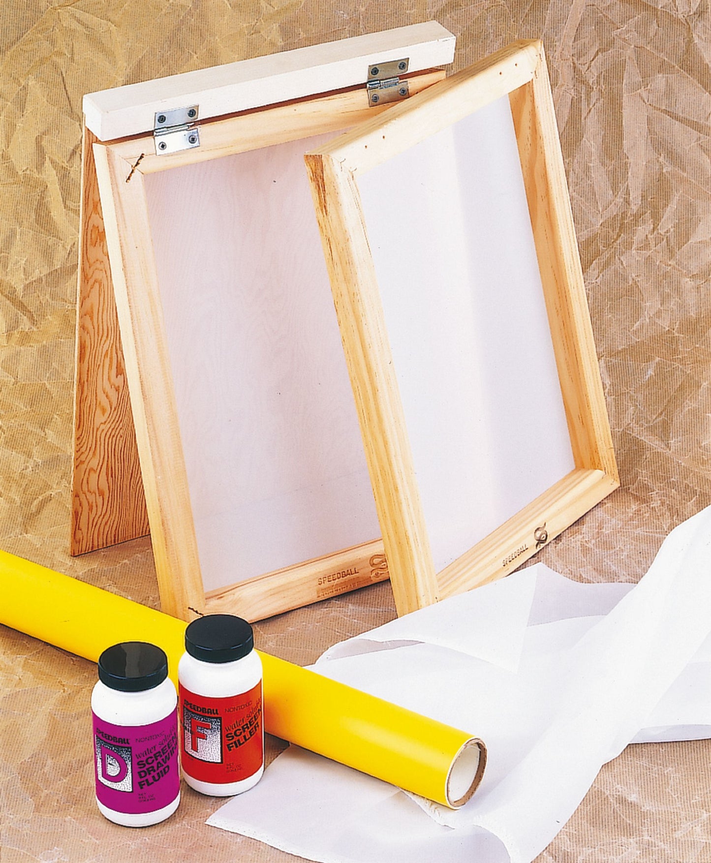 Sérigraphie – Cadre en bois à charnières