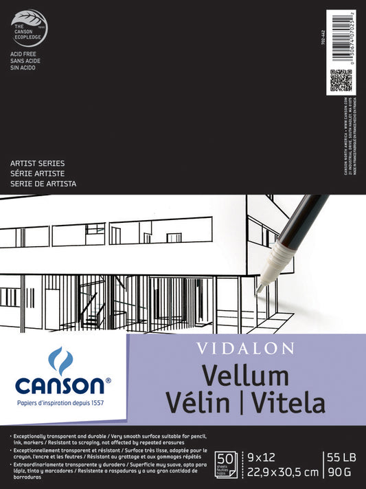 Tablettes de papier vélin