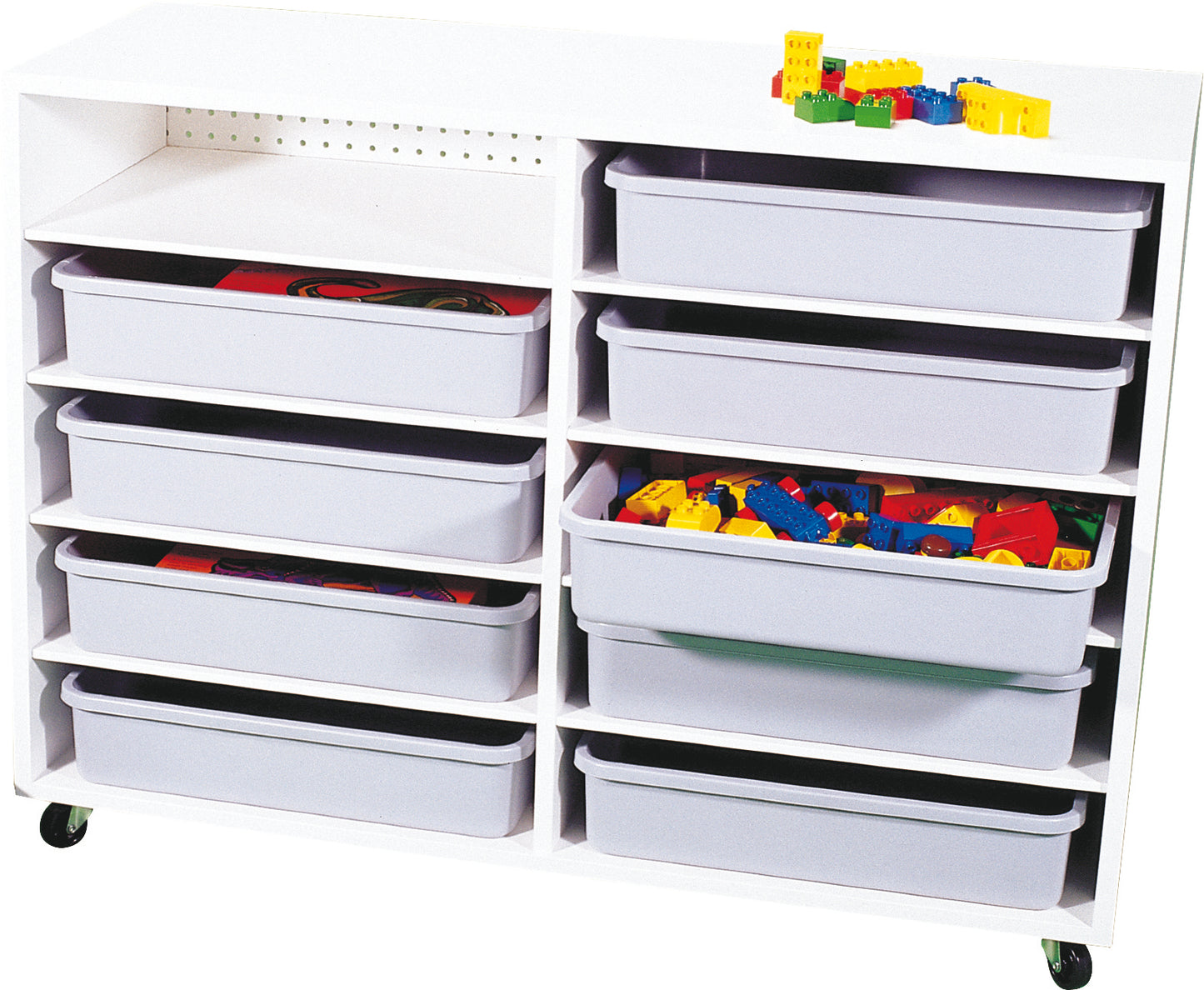 Étagères mobiles à 10 compartiments