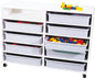 Étagères mobiles à 10 compartiments