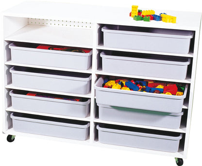 Étagères mobiles à 10 compartiments