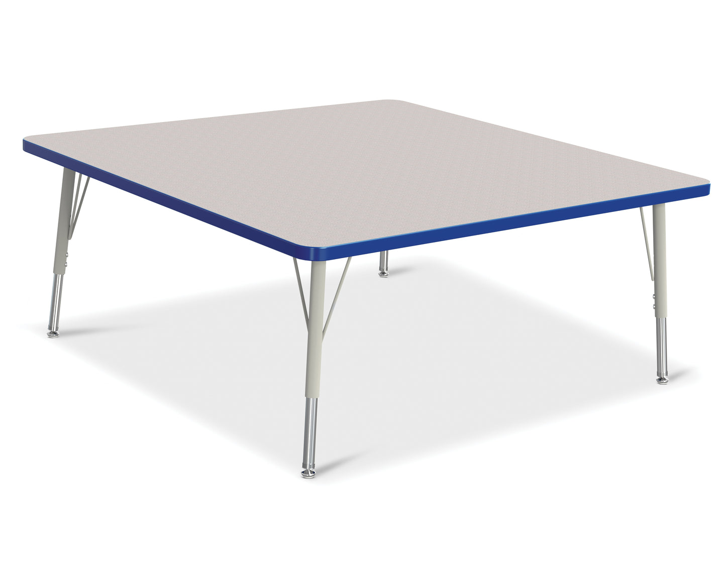 Tables en stratifié gris avec pattes de métal – 37,5 à 60 cm haut