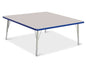 Tables en stratifié gris avec pattes de métal – 37,5 à 60 cm haut