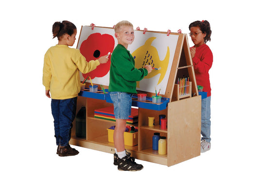 Chevalet pour 4 sur bahut de rangement