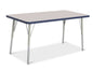Tables en stratifié gris avec pattes de métal – 37,5 à 60 cm haut