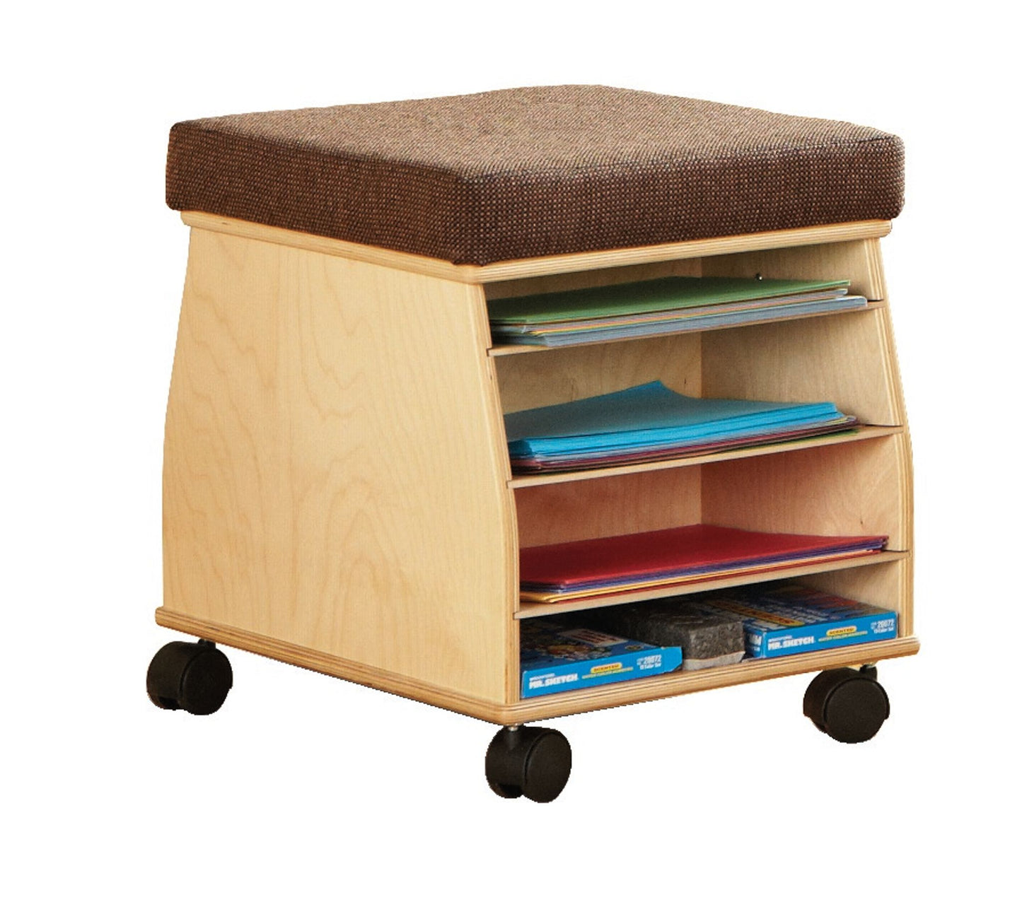 Tabouret à roulettes