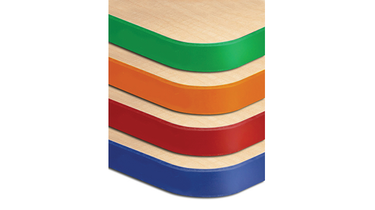 Tables en stratifié érable avec pattes de métal – 61 à 79 cm haut