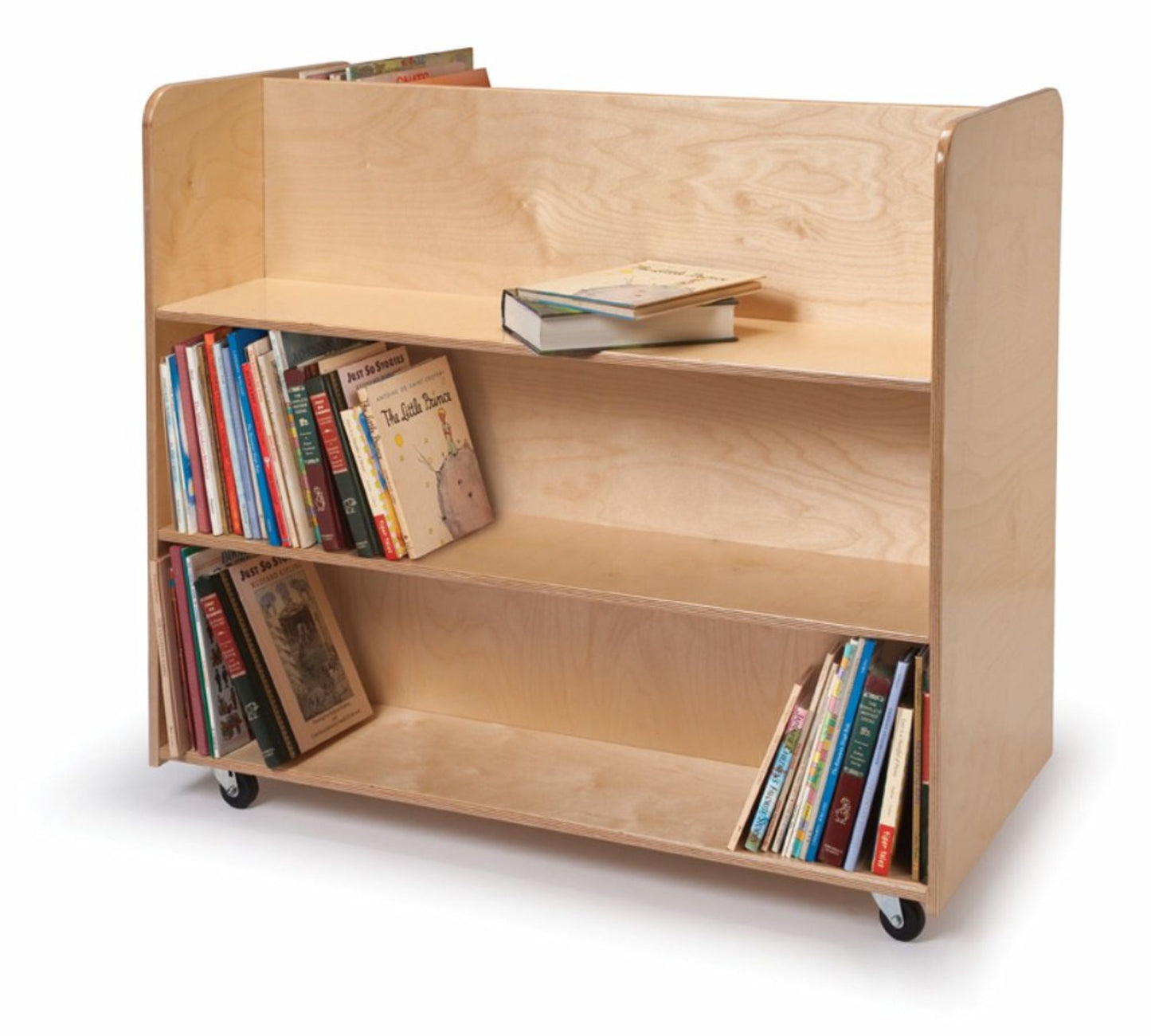 Double-Sided Book Cart