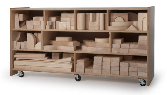 Chariots de rangement pour blocs de construction
