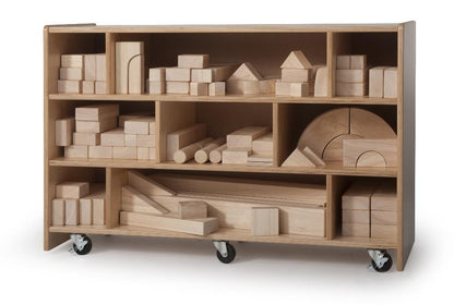Chariots de rangement pour blocs de construction