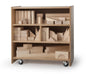 Chariots de rangement pour blocs de construction
