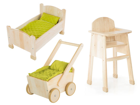 Ensemble de 3 meubles de poupée