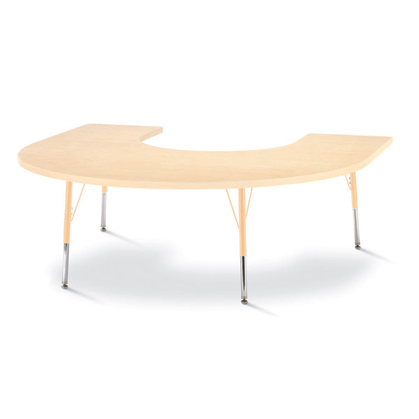 Tables en stratifié érable avec pattes de métal – 61 à 79 cm haut