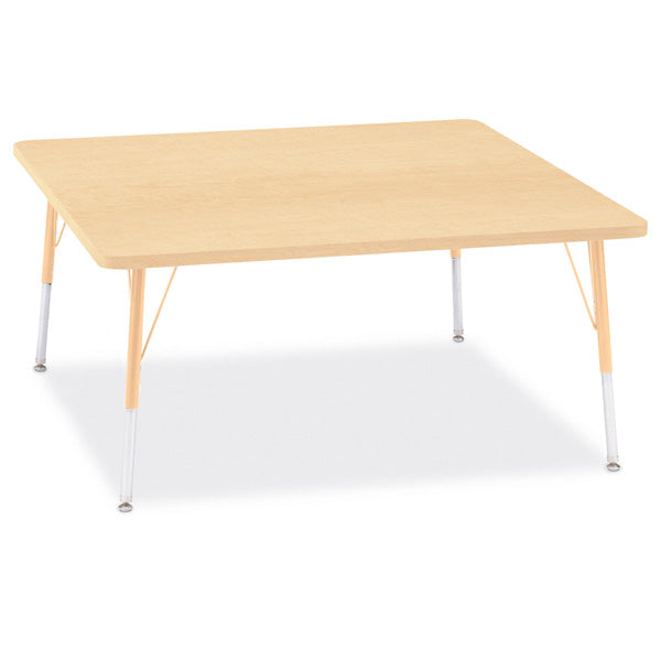 Tables en stratifié érable avec pattes de métal – 61 à 79 cm haut