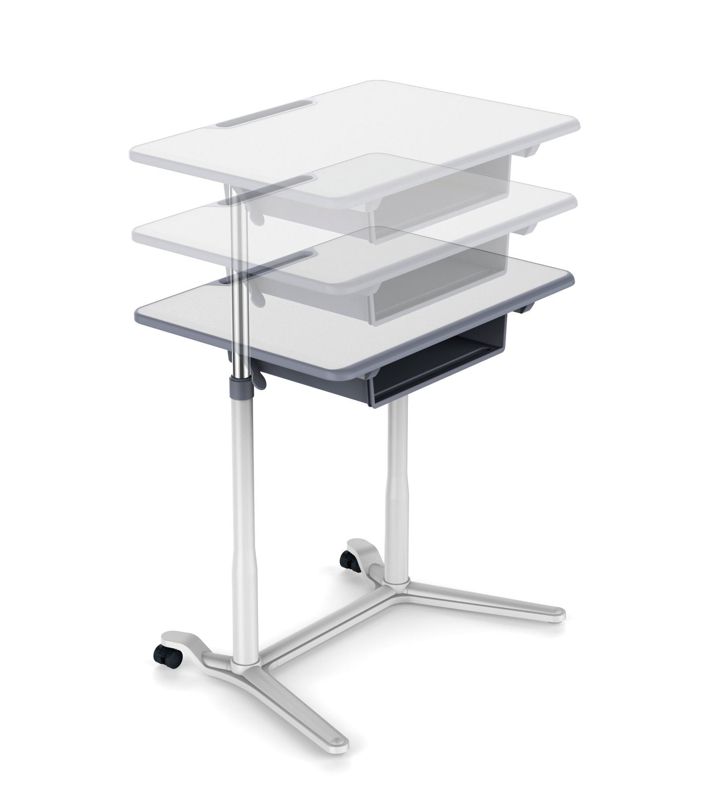 Adjustable height desk