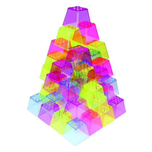 Blocs de couleur transparents à empiler