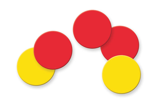 Jetons magnétiques bicolores
