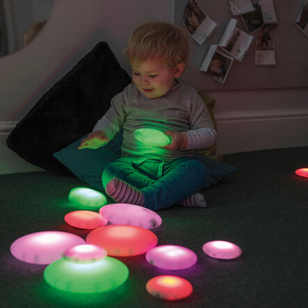 Cailloux sensoriels et lumineux