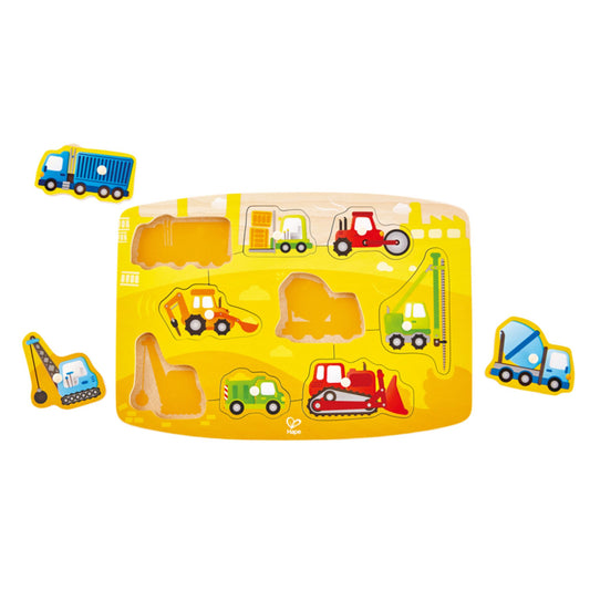 Puzzle en bois à gros boutons – Construction