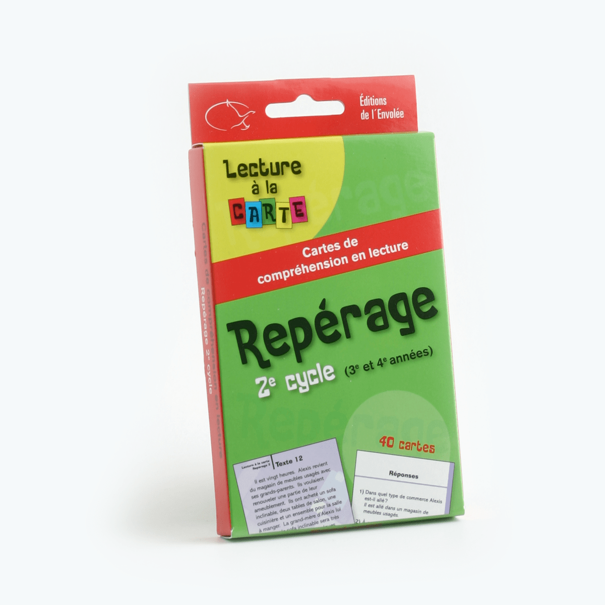 Lecture à la carte – 2e cycle