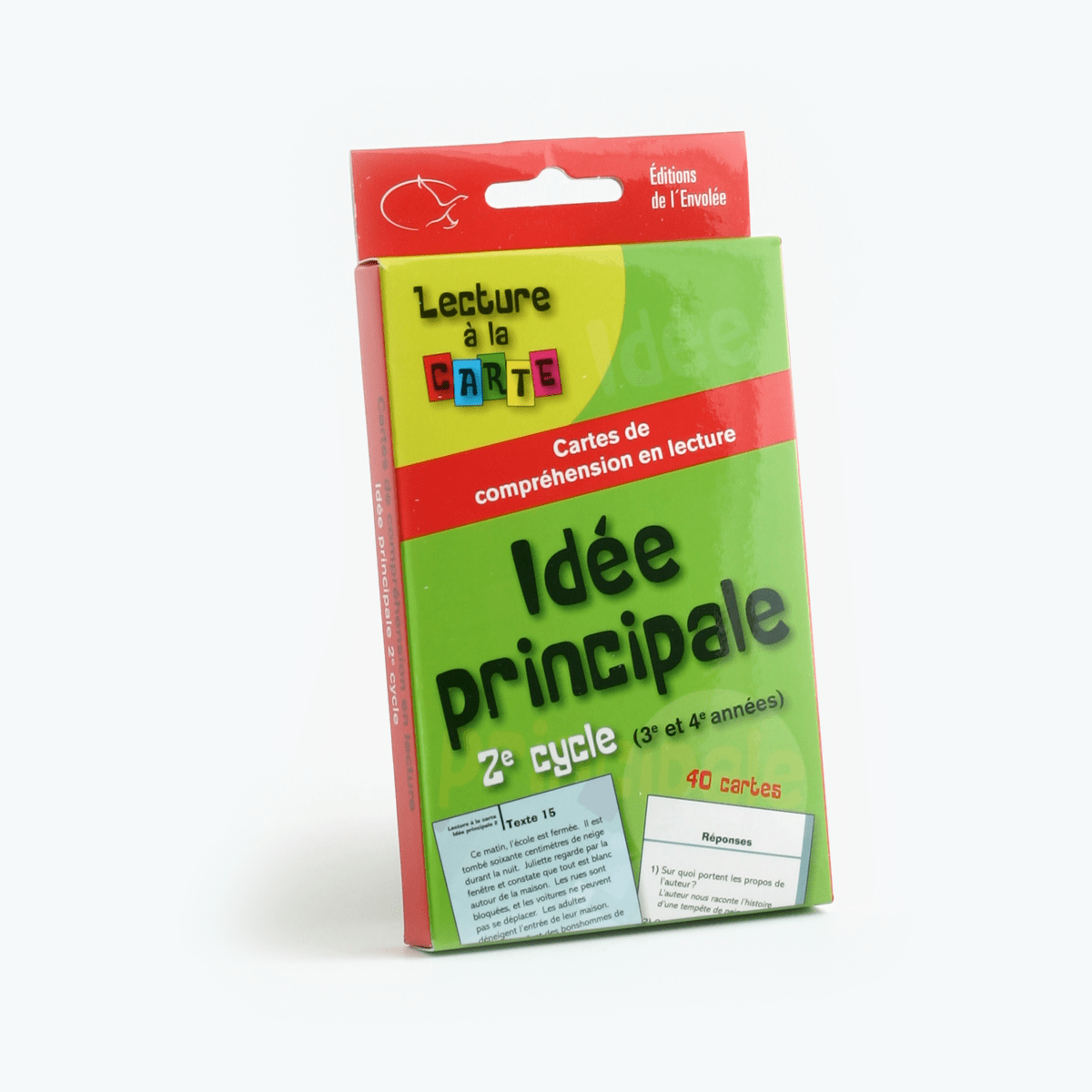 Lecture à la carte – 2e cycle