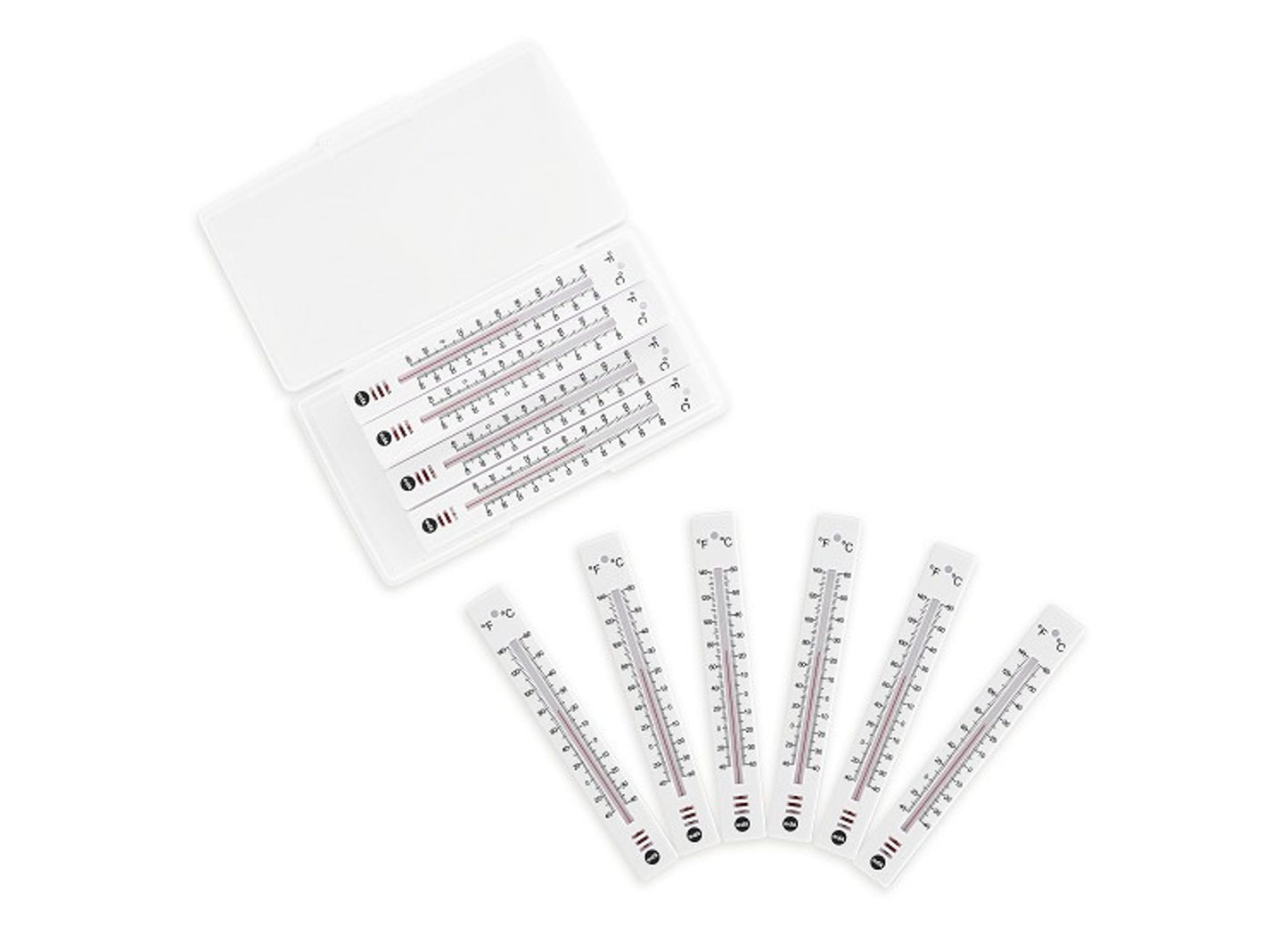 Petits thermomètres – Ensemble de 12